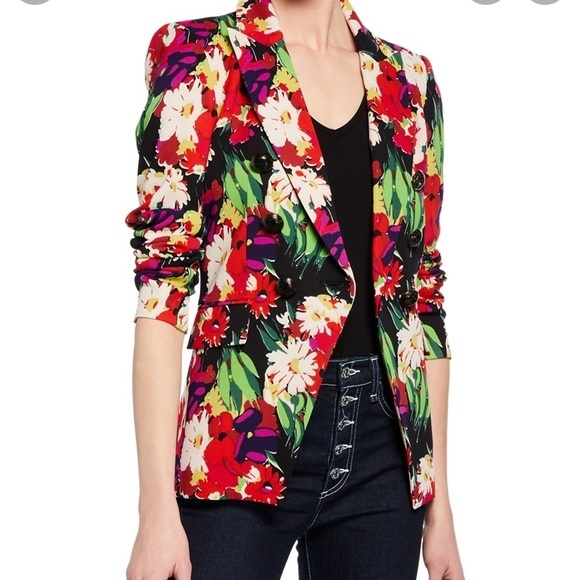 Veronica Beard Floral Miller Dickey Blazer - Picture 3 of 12